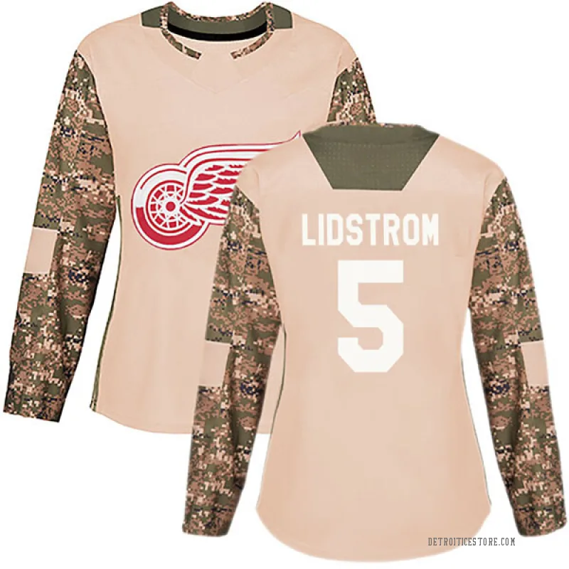 Camo Women's Nicklas Lidstrom Detroit Red Wings Authentic Veterans Day Practice Jersey