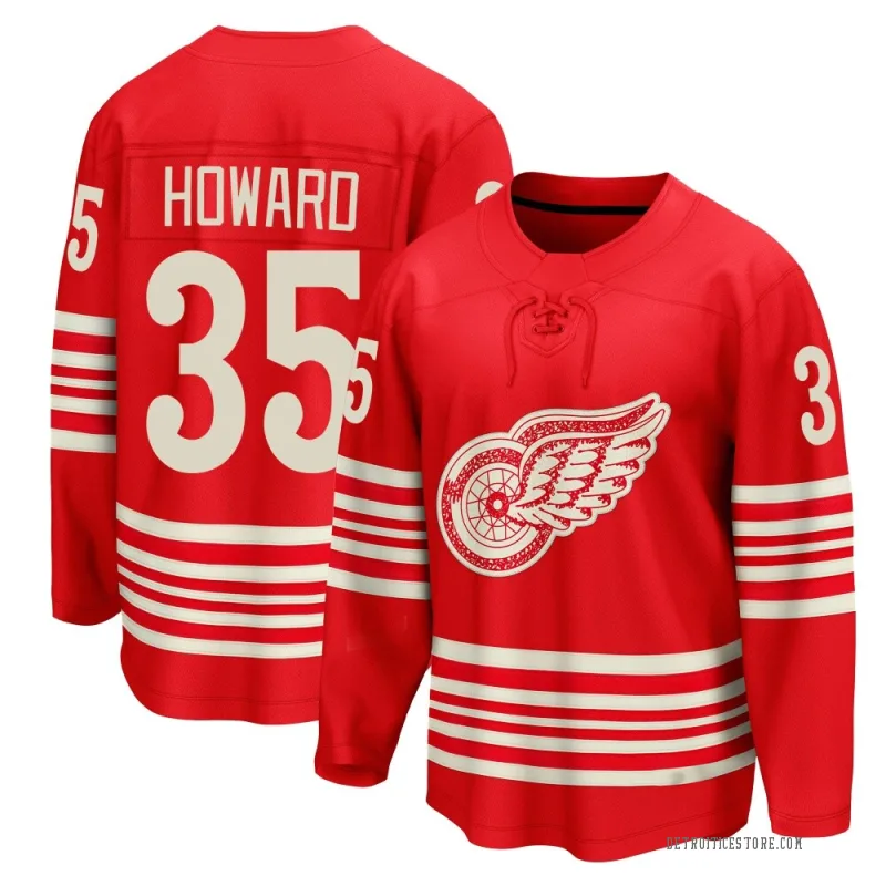Red Men's Jimmy Howard Detroit Red Wings Breakaway Centennial Jersey