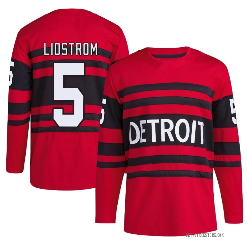 Red Men's Nicklas Lidstrom Detroit Red Wings Authentic Reverse Retro 2.0 Jersey