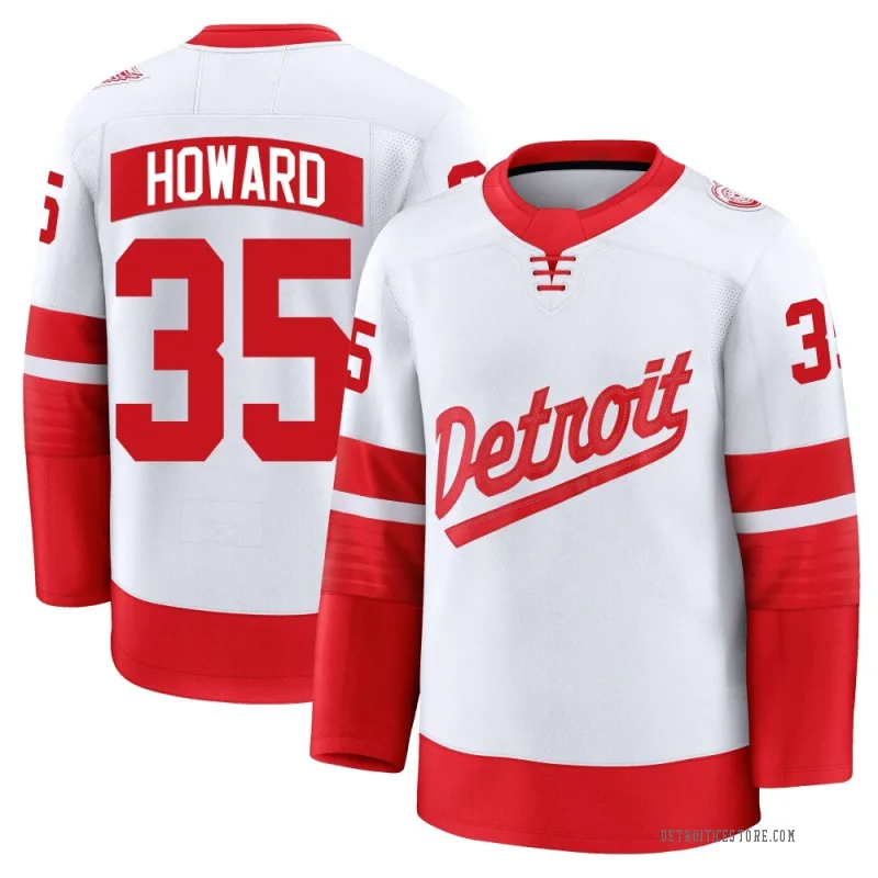 White Youth Jimmy Howard Detroit Red Wings Premium 2025 Stadium Series Jersey
